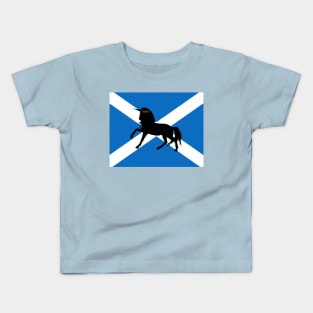 Scottish Unicorn - Scotland - Free the Unicorn - Independence Kids T-Shirt